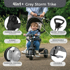 TP Toys 4 in 1 Trike - Grey Storm ( B Grade 29705 )