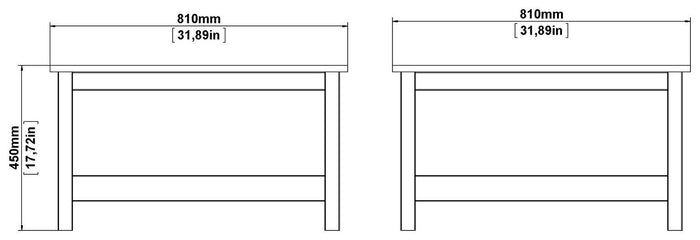 Tvilum Madrid Coffee Table - Black ( B Grade 42455 )