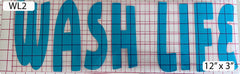 WashLife Outdoor Vinyl Decals | Weather-Resistant Pressure Washing Decals