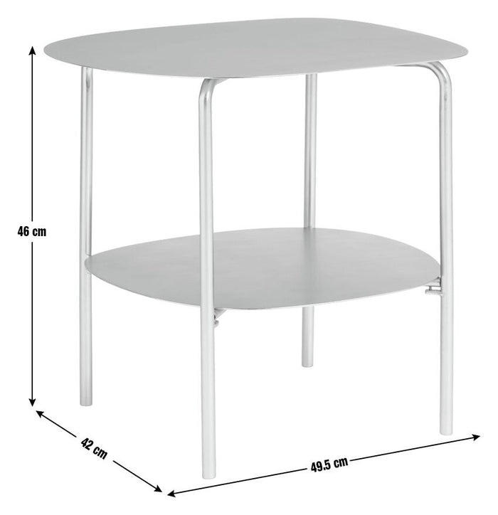 Whiston Side Table - Silver