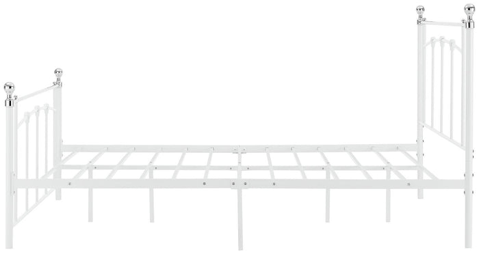 Yani Kingsize Metal Bed Frame - White