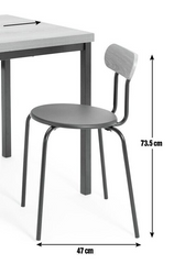 Zayn Pair of Dining Chiars - Black